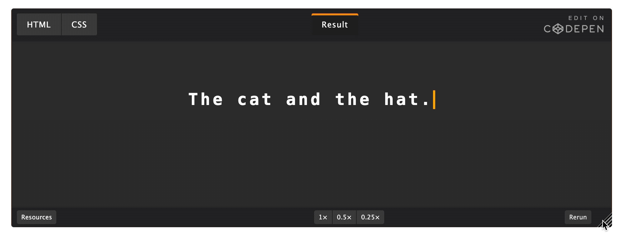 css-typewriter-effect
